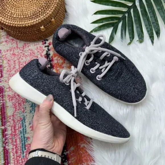 Allbirds Men's Dark Gray Washable Lightweight Wool Runners Everyday Sneaker Sz 8 - Picture 2 of 11